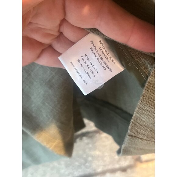 Dolan Olive Green Double-Breasted Blazer With Button Cuff Details & Notched Lape - Picture 8 of 11